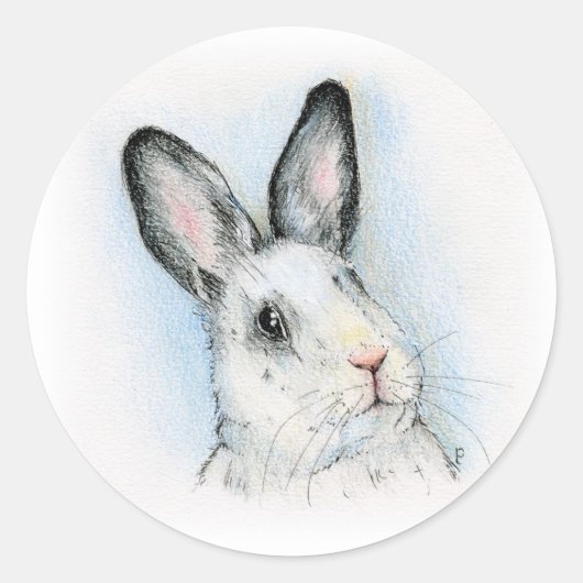 nieuwsgierig ronde sticker (Voorkant)