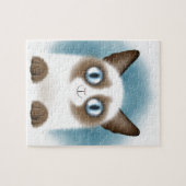 nieuwsgierig Siamese Kitten Legpuzzel (Horizontaal)