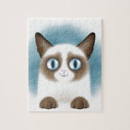 nieuwsgierig Siamese Kitten Legpuzzel