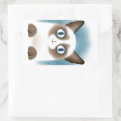 nieuwsgierig Siamese Kitten Rechthoekige Sticker (Tas)