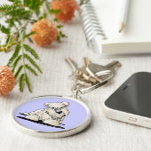 Nieuwsgierig Sleutelhanger van Wheaten (Zijkant)