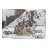 Nieuwsgierig sneeuwblaasje kussensloop (Achterkant)