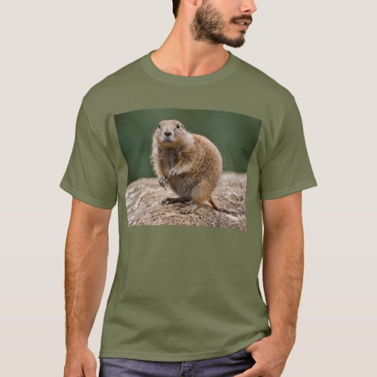Nieuwsgierig T-shirt Prairie Dog (Voorkant)