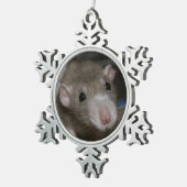 nieuwsgierig tin sneeuwvlok ornament (Rechts)