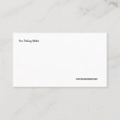 Nieuwsgierig Visitekaartje op Babysitter (Achterkant)