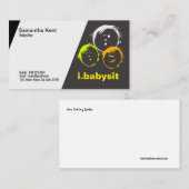 Nieuwsgierig Visitekaartje op Babysitter (Voorkant / Achterkant)