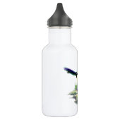 Nieuwsgierig Waterverf Magpie Bird Art Waterfles (Links)