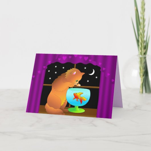 nieuwsgierig wenskaart kaart (Voorkant)