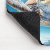 Nieuwsgierig Zee Turtle Mousepad Muismat (Hoek)