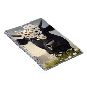 Nieuwsgierig Zwart Angus Koe Notitieboek (Rechterzijde)