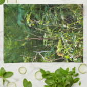 Nieuwsgierig zwart Beer Theedoek (Gevouwen)