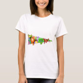 Nieuwsgierige Aliens Grappig T-shirt (Voorkant)