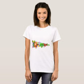 Nieuwsgierige Aliens Grappig T-shirt (Voorkant volledig)