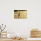 Nieuwsgierige Antelope Print (Keuken)