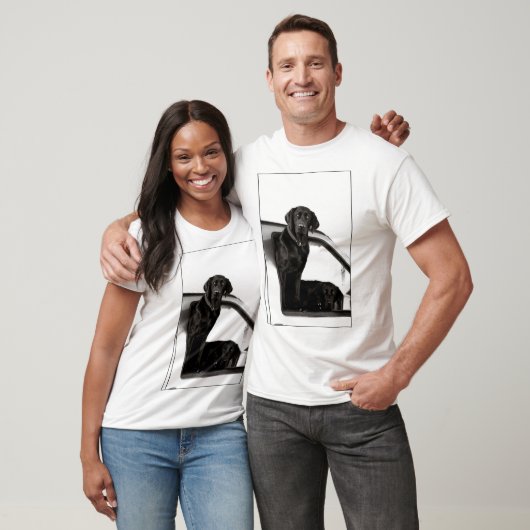 Nieuwsgierige Black Labs Mannen T-shirts (Unisex)