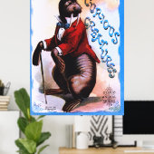 Nieuwsgierige creaties - zegel poster (Thuiskantoor)