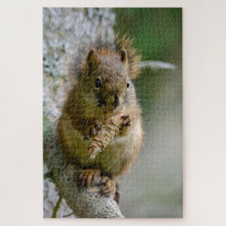 Nieuwsgierige Eekhoorn – Natuur Close‑Up Legpuzzel
