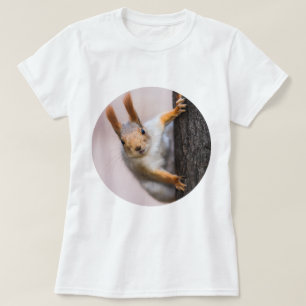 Nieuwsgierige eekhoorn t-shirt