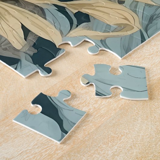 Nieuwsgierige Fox Fern laat William Morris inspire Legpuzzel (Zijkant)