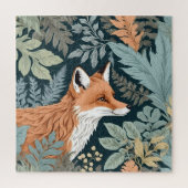 Nieuwsgierige Fox Fern laat William Morris inspire Legpuzzel (Verticaal)