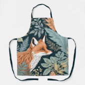 Nieuwsgierige Fox Fern laat William Morris inspire Schort (Voorkant)