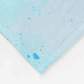 Nieuwsgierige Giraffe met Blue Confetti Sky Fleece Deken (Hoek)