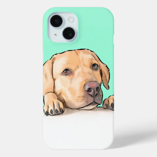 nieuwsgierige hond iPhone 15 case