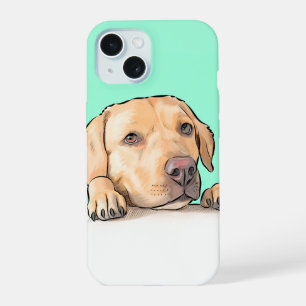 nieuwsgierige hond iPhone 15 case