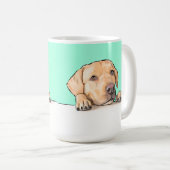 nieuwsgierige hond koffiemok (Voorkant rechts)