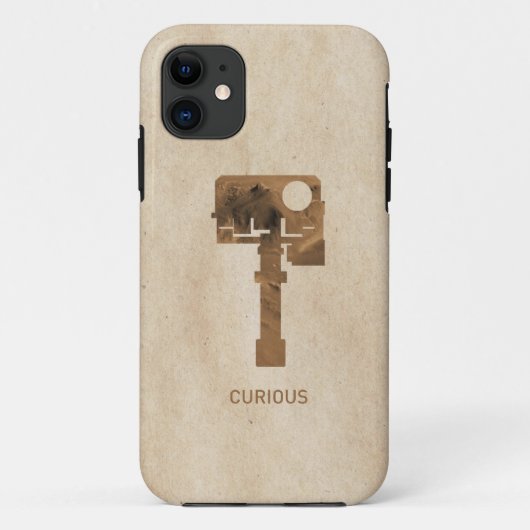 Nieuwsgierige iPhone - Bruin Case-Mate iPhone Case (Achterkant)