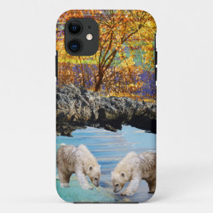 nieuwsgierige jonge polaire Beren, Case-Mate iPhone Case