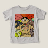 Nieuwsgierige jongen en zijn grillige dieren (Design voorkant)