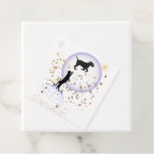 Nieuwsgierige kat en hond bedankjes labels (In situ)