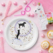 Nieuwsgierige kat en hond papieren bordje (Feest)