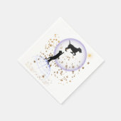 Nieuwsgierige kat en hond servet (Hoek)