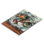 Nieuwsgierige kat en voorzichtige goudvis notitieboek (Linkerzijde)