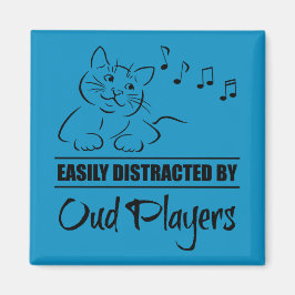 Nieuwsgierige kat, gemakkelijk verstoord door Oud- Magneet