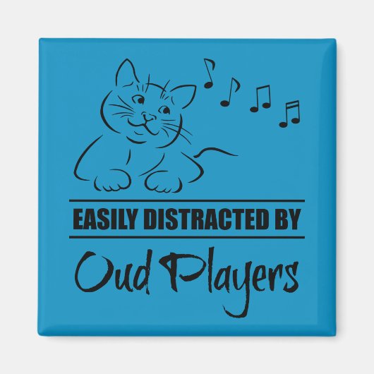 Nieuwsgierige kat, gemakkelijk verstoord door Oud- Magneet (Voorkant)