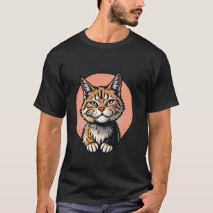 Nieuwsgierige Kat Kattenkwaad Speelse Kattenliefhe T-shirt