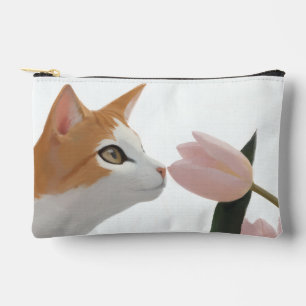 Nieuwsgierige Kat Lente Bloemen Etui