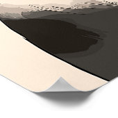 Nieuwsgierige kat met een bloem poster (Hoek)