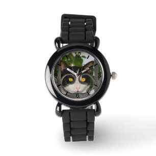 Nieuwsgierige kat-ogen spectacles Funny Lijst dial Horloge