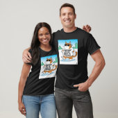 Nieuwsgierige Kat T-shirt (Unisex)