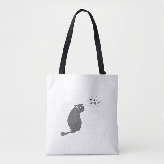 nieuwsgierige kat tote bag (Voorkant)