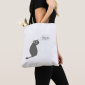 nieuwsgierige kat tote bag (Dichtbij)