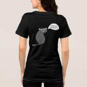 nieuwsgierige kat Tri-Blend shirt (Achterkant)