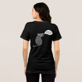 nieuwsgierige kat Tri-Blend shirt (Achterkant volledig)