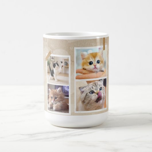 Nieuwsgierige Katten Collage Koffiemok (Center)