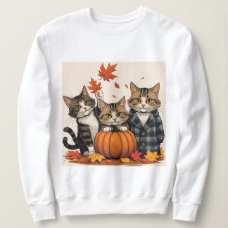 Nieuwsgierige katten - Gezellige herfst Trui