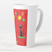 NIEUWSGIERIGE KATTEN OP KERST Latte Mok (Rechterhoek)